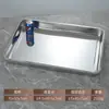 Forma Quadrada Retangular de Aço Inoxidável Extra Grande 100*65 Bandeja para Arroz Cozido no Vapor Bandeja para Churrasco Bandeja para Peixe Assado Bandeja para Uso Comercial em Banquetes