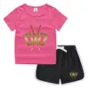 Camiseta de cuello redondo para niños, pantalones cortos, camiseta informal coreana, conjunto de camiseta interior absorbente de sudor, de caramelo, de verano 2023
