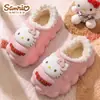 Zapatos de algodón cálidos impermeables antideslizantes para niños de otoño e invierno, pantuflas de algodón para casa en interiores, pantuflas lindas y ligeras para niñas para invierno