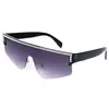 Gafas de sol de una sola pieza con forma especial, incrustadas con diamantes, personalizadas, moda de celebridades de internet, gafas de sol de alto valor, moda al por mayor