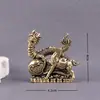 Todo Latón Espíritu Dragón Caballo Zodiaco Dragón Caballo Dragón Caballo Retro Trae Riqueza a Casa Decoración de Sala de Estar Oficina Regalo de Negocios