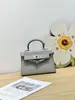 Mini Bolso Kelly de Segunda Generación con Patrón de Cocodrilo para Mujer, Bolso de Mano de Alta Gama, Bolso Versátil de Hombro Cruzado de Moda Primavera/Verano 2026