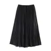 Atacado Primavera 2026 Nova Roupa Feminina Estilo Europeu e Americano, Saia Plissada com Bolinhas Amassadas e Barra Larga 6217