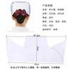 Gorro de Enfermera Gorro de Cola de Milano Blanco Rosa Azul Médico Aprendizaje Prácticas Jefa de Enfermeras Quirófano Barras Finas Gruesas