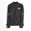Envio RápidoCamiseta Masculina de Manga Longa com Gola Alta Meia e Tecido Térmico Dupla Face, Marca da Moda Camisa Base Masculina Outono