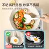 Espátula de Silicone para Panela, Panela Antiaderente, Wok Especial para Cozinhar, Utensílios de Cozinha, Colher de Sopa, Conjunto de Espátula e Colher Doméstica Resistente a Altas Temperaturas, Controle de Óleo