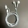 Auriculares Intraurales Cableados en Stock con Control Remoto para Todos los Modelos de la Serie Apple 14, Conector Lightning, Enchufe Directo para iPhone