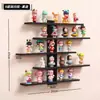 Expositor para miniaturas, prateleira de parede multi-camadas, prateleira de parede cega, prateleira giratória para quarto e sala de estar