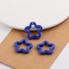 Estrela de Cinco Pontas Acrílica Perfurada Colorida de 30mm DIY Feito à Mão Pingente Miçangas Material para Joias Acessórios