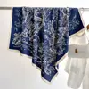 Nuevo Bufanda de Selva Fantasía Más Vendida 90cm Bufanda de Sarga Guepardo Vegetación Cuadrado Grande Chal Protector Solar Pañuelo para la Cabeza Mujeres