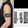 Xmxp Tatuagem Adesivo de Braço Tradicional Herbal para Homens, À Prova d'Água, Duradouro, Não Refletivo, Designs Realistas de Garça, Hannya e Dragão