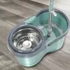 Set de Mopa Giratoria para Uso en Casa, Limpieza en un Paso, Mopa Perezosa sin Manos, Mopa con Centrifugado Automático, Mopa de Cabeza Redonda