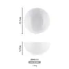 Tazón Pequeño de Melamina, Tazón de Plástico Blanco Imitación Porcelana, Vajilla Comercial para Restaurante de Comida Rápida Auto-Servicio, Hot Pot, Tazón para Condimentos, Tazón para Gachas, Tazón para Arroz, Tazón para Sopa
