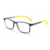 Gafas de teléfono móvil anti-luz azul para niños con montura TR transparente, gafas planas con protección contra luz azul para niños YKF8500
