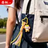 Llavero creativo y vibrante con figura de animal Shiba Inu, cachorro de dibujos animados de resina, charm para bolso de pareja, un pequeño regalo para mejores amigos