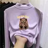 Camiseta de manga larga para niña, nueva colección otoño/invierno 2026, capa base infantil con forro polar, ropa interior térmica cálida, top casual