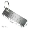 Juego de Galgas de Espesor 75-300mm Calibrador de Espesor Galga de Espesor Combinada Calibrador de Holguras 0.01-1mm Sistema Métrico e Imperial con Insertos de Latón
