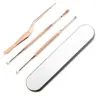 Cuchara para orejas en espiral cuchara para orejas de resorte herramienta nueva masajeador de orejas rastrillo para orejas cabeza doble integrada de doble propósito rotación de cuchara para orejas