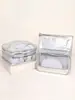 Bolsa de almacenamiento tres en uno transparente con láser hecha a medida transfronteriza para madre e hijo, bolsa de tocador y maquillaje de gran capacidad dividida para Amazon