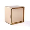 Versão Light Quadrada Caixa de Ferro Caixa de Embalagem para Chá Saquinho de Chá Chá Verde Chá Preto Versão Completa Universal Lata de Chá Cinza Dourado