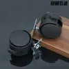 Rueda plana universal Minggu de 2 pulgadas con freno para muebles, mesa y silla, carrito, ruedas de plástico de nailon