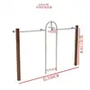Estante de Exhibición para Tienda de Ropa Estante de Acero Inoxidable Montado en la Pared para Tiendas de Ropa de Mujer, Colgador Lateral para Ropa Color Nogal con Textura de Madera