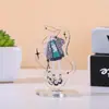Suporte Acrílico Giratório Personalizado Display de Figuras Mercadoria de Celebridade Anime Chaveiros Instáveis Chaveiros DIY Pequenos Enfeites