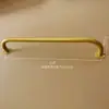 Expositor de Ferro com Cabideiro Lateral de Parede, Barra de Roupa Redonda de Ouro, Cabideiro de Parede para Uso Doméstico