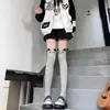 Meias Femininas Outono e Inverno Panda Acima do Joelho Meias de Gato Desenho Animado Meias de Urso Meias Femininas Modeladoras Meias Doces