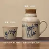 Tetera Pequeña de Cerámica con Esmalte de Ceniza, Gran Capacidad con Tapa para Uso en Casa y Oficina, Adecuada para Preparar Té, con Sello Lo