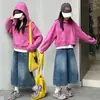 Sudadera con Capucha Deportiva Casual de Media Cremallera para Niñas, Elegante Nueva Moda Infantil Primavera y Otoño 2026, Top Versátil