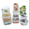 Caixa de Conservação Fresca Inomata Importada do Japão Caixa de Armazenamento para Geladeira e Freezer Caixa Selada Refrigerada para Frutas e Legumes 790ml