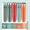 Palillos de Aleación para Uso Doméstico, Palillos Individuales en Estilo Chino de Moda, Color Macarrón, Palillos para Uñas Estilo Japonés, Paquete Doble al por Mayor