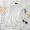 Moda Otoño/Invierno 2026 Nuevo Suéter Elegante de Punto con Cuello Semi Alto y Manga Larga para Mujer, Camiseta Adelgazante de Capa Base