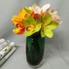 Simulação Impressão 3D Huilanza Pacote Orquídea Flor Moderna Simples Casa Mesa de Jantar Modelo Quarto Hotel Decoração de Casamento Flor Falsa
