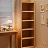 Estante de canto de madeira maciça, prateleira de armazenamento de piso, armário estreito de pinho, armário de armazenamento doméstico infantil, estante combinada para sala de estar