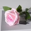 Rosa de franela de imitación, flor falsa, decoración para bodas, hogar, día de San Valentín, ramo artificial, pared de flores, fábrica al por mayor