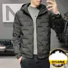 Chamarra de Plumas para Hombre Regular Ropa de Abrigo de Invierno Moda Holgada Estilo Cepillo de Dientes para Hombre Yr22