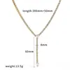 Collar de acero inoxidable con forma de serpiente incrustado de diamantes transfronterizo, cadena para clavícula de acero de titanio con circonita de oro de 18k de nicho de lujo ligero que no se decolora
