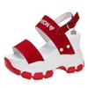 Sandalias de Cuña Estilo Hada Femenino Verano 2023 Nuevo Popular Plataforma Suela Gruesa Puntera Descubierta Tacones Altos Dropshipping