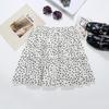 Saia floral design vento doce cintura elástica saia bolo pequena queda saia chiffon atacado 9098