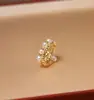Conjunto de Duas Peças de Anel Vintage Exquisito de Luxo e Pulseira de Pérolas Naturais de Água Doce, Joias em Camadas para o Dia a Dia de Nicho Estilo Francês