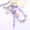 Nuevo Estilo Ins Bolso Encanto Acrílico Nido de Pájaro Colgante de Teléfono con Cuentas, Aspecto Moderno y de Alta Gama, Decoración de Lazo con Cuerda de Cuero PU