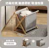 Cesta de Ropa Sucia para Uso Doméstico, Cesto de Ropa Plegable Estilo Japonés para Dormitorio, Cesta de Ropa de Tela para Baño, Solución de Almacenamiento para Ropa