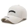 Boné de Baseball Simples Versátil Macio Estilo Coreano para Mulheres Primavera e Verão Chapéu Bordado com Letras Tendência Capuz Bico de Pato para Casal Emagrecimento Facial