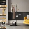 Y & h Perchero de Piso para Dormitorio Simple Estante para Ropa No Ocupa Espacio en Casa Habitación Interior Perchero para Ropa Abrigos Pequeño