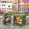 Carrito de Compras Plegable para Uso Doméstico, Gran Capacidad, Portátil Multifuncional Móvil para Subir Escaleras
