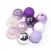 Contas Redondas de 16mm Cor Colorida Galvanizada UV Contas Redondas de Acrílico Acessórios para Joias DIY Contas Soltas Acessórios para Pulseiras Joias Contas Redondas Contas