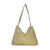 Bolsa feminina 2023 outono nova moda simples pintada com strass nas axilas bolsa de ombro nas axilas