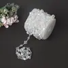 Fábrica customizada moda novo acrílico transparente contas decoração de casamento adereços corrente de contas comércio exterior acessórios personalizados
